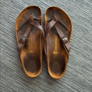 Birkenstock Dark Brown Thong Sandals